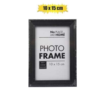 Picture-frame plastic black 10x15cm