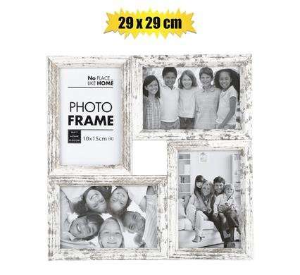 Picture-frame collage plastic 4-hole stressed