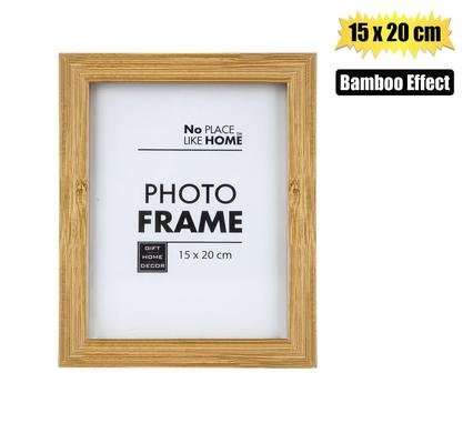 PICTURE FRAME MDF BAMBOO EFFECT 15x20cm