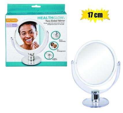 Mirror standing plastic swivel 17cm round