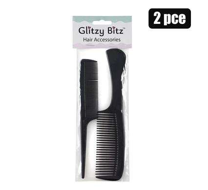 Hair comb plastic 2 Piece handle+tail