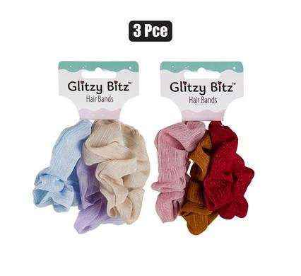 Hair band scrunchie pastels 3 Piece