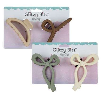 Hair claw solid colours 2 Piece claw clip