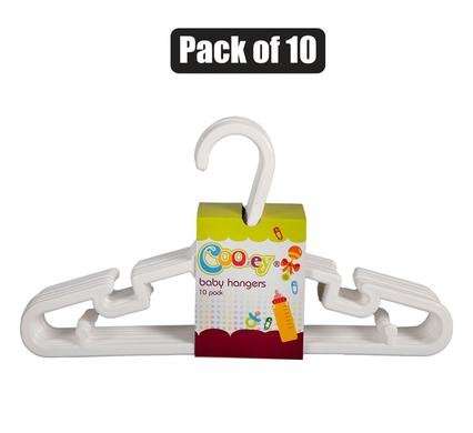 Cooey baby hangers pack-10 assorted
