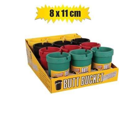 Ashtray plastic tub 8x11cm assorted