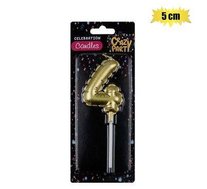 Birthday Candle, Balloon Number, 5