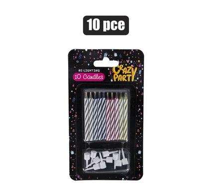 Candle birthday re-lighting 10 Piece