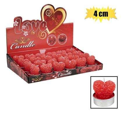Candle heart in tin holder
