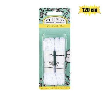 Flat Boot Laces 120cm, Assorted Colours