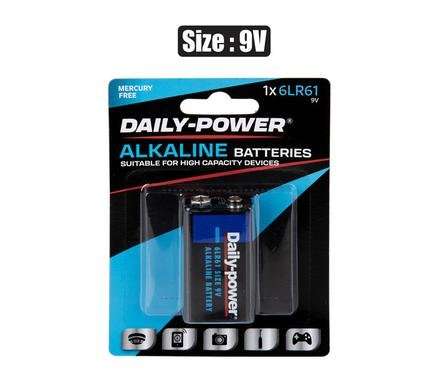 Batteries alkaline size:9volt/6lr61 1 Piece