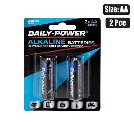 Batteries alkaline size:aa / lr6 2 Piece
