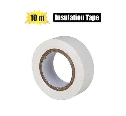 Ins-tape plastic white 19mmx10m zenith