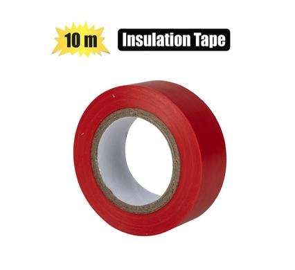 Ins-tape plastic red 19mmx10m