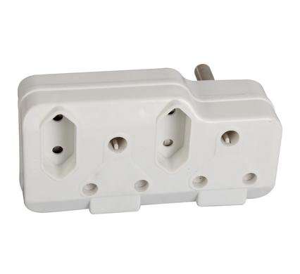 PLUG-ADAPTOR 2x16AMP 2x5AMP         BULK