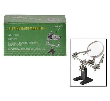 Solder-iron work-stand 16x13cm 3-arm stainless steel