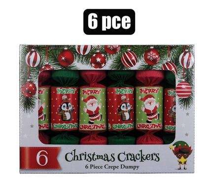 Xmas crackers dumpy 6 Piece
