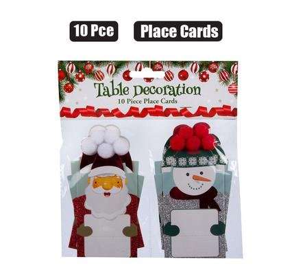 Xmas table decor place cards 10 Piece