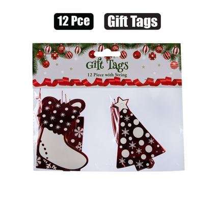 Xmas stationery gift tag 12 Piece