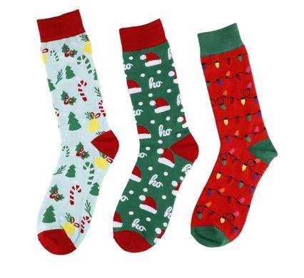 Xmas socks men assorted designs