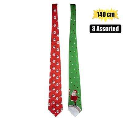 XMAS DRESS UP TIE ASSORTED DESIGN 140cm