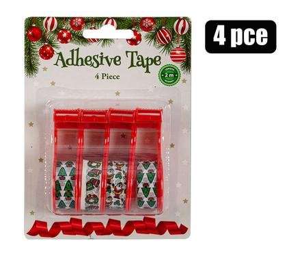 Xmas stationery tape 4 Piece