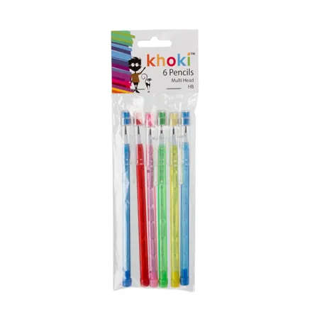 Refillable Bullet Pencil, 6-piece