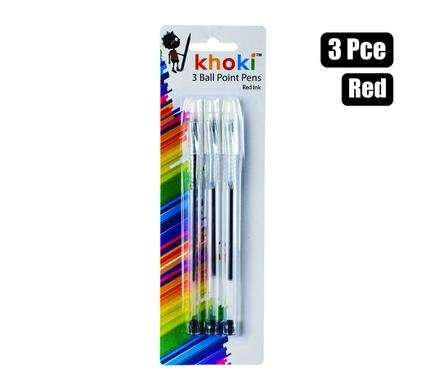 PEN BALL POINT 3 Piece RED