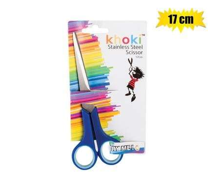 SCISSOR PLASTIC HANDLE 17cm