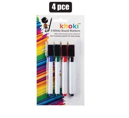 MARKER WHITEBOARD 4 Piece WITH ERASER