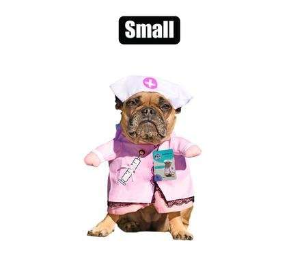 Pet dog novelty clothing nurse-small