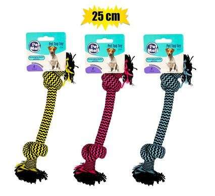 PET DOG TUG TOY STRING DBL KNOT 25cm