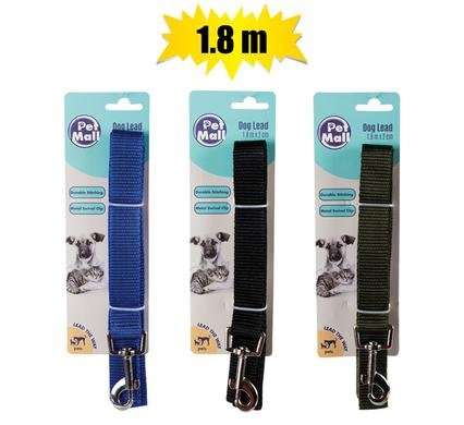 Pet dog-lead nylon assorted-color 23x1800mm