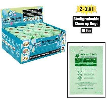 Biodegradeable Clean Up Bags, 2-2.5l