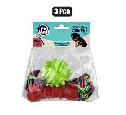 Pet toy puppy starter pack 3 Piece