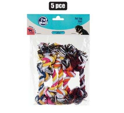 Pet toy puppy tug chews pack-5