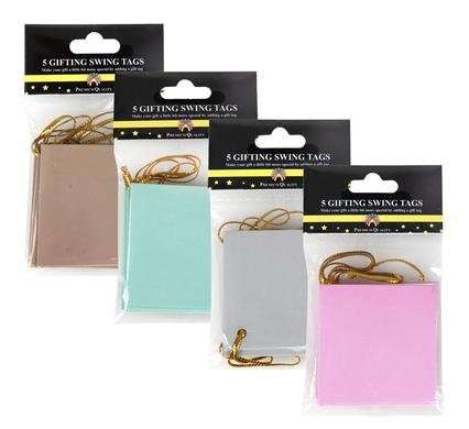 Folded Swing Tags For Gifts, 5-piece