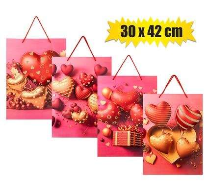 Gift-bag paper jmb 30x42cm love