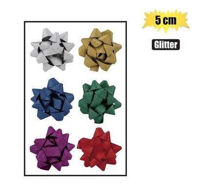 Glitter Finish Bow 5cm