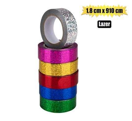 Laser Ribbon Assorted Colours
