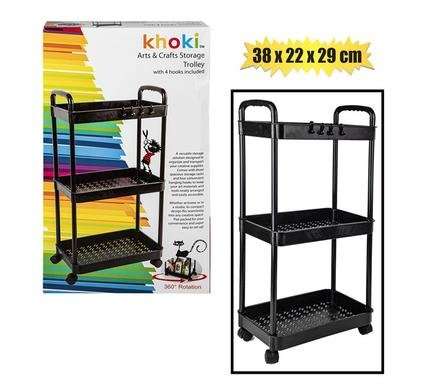 ART&CRAFT TROLLEY ON WHEELS 68x35x22cm