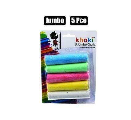 Jumbo Size Chalks, 5-piece