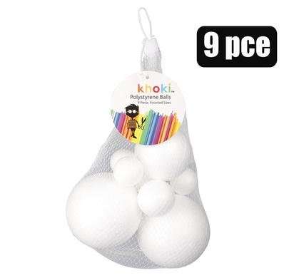Polystyrene Balls, 9-piece