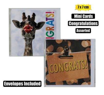CARD & ENV MINI CONGRATS DESIGNS