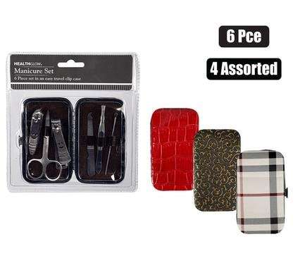 Nail manicure set 6 Piece in clip case