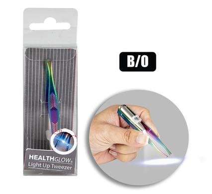 Tweezer stainless steel w/led light battery operated