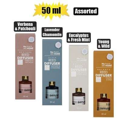 Diffuser set 50ml & sticks revive assorted