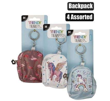 Mini Backpack Key Chain Or Bag Clip 15cm