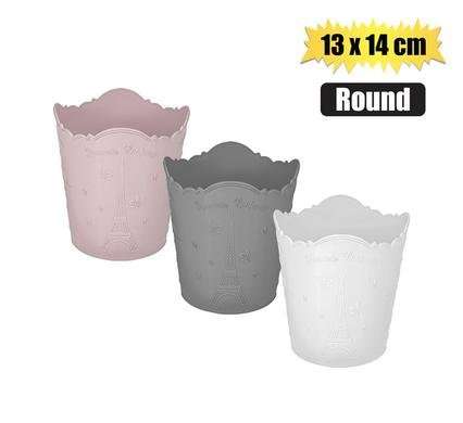 Basket plastic paris 13x14cm round