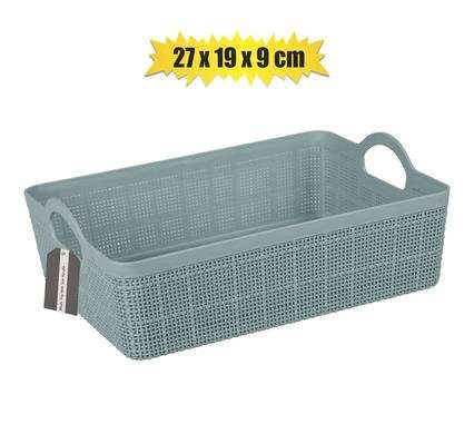 Basket plastic mesh design 27x19x9cm