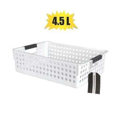 BASKET PLASTIC CIRCLES 30x21x8cm 4,5L